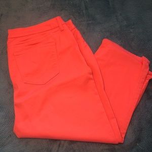 St. John’s bay coral plus size Capri pants